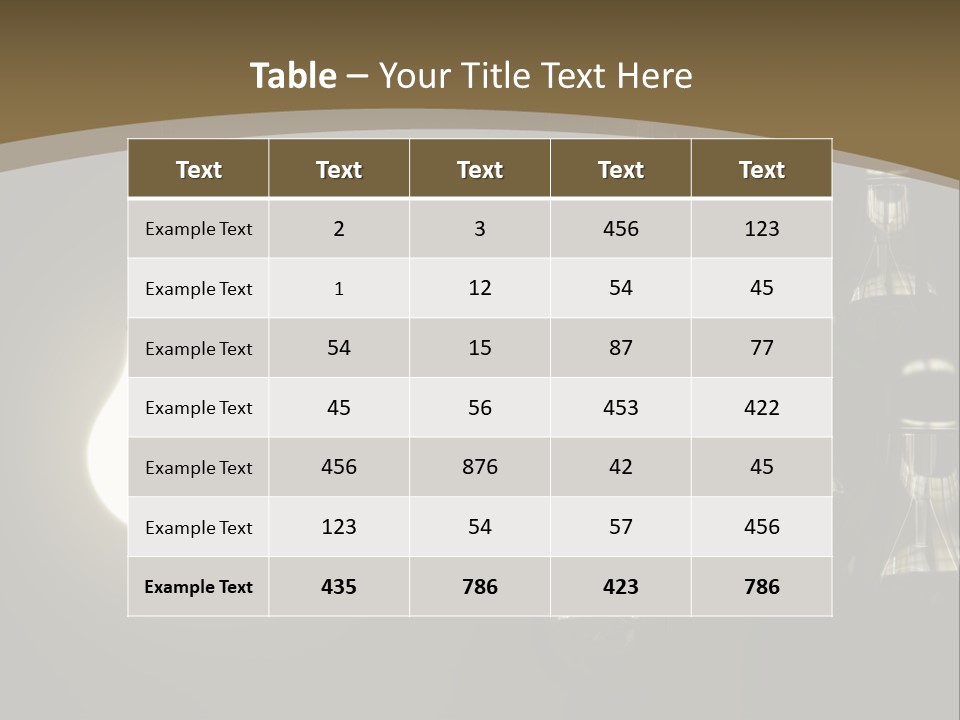 View Town Downtown PowerPoint Template