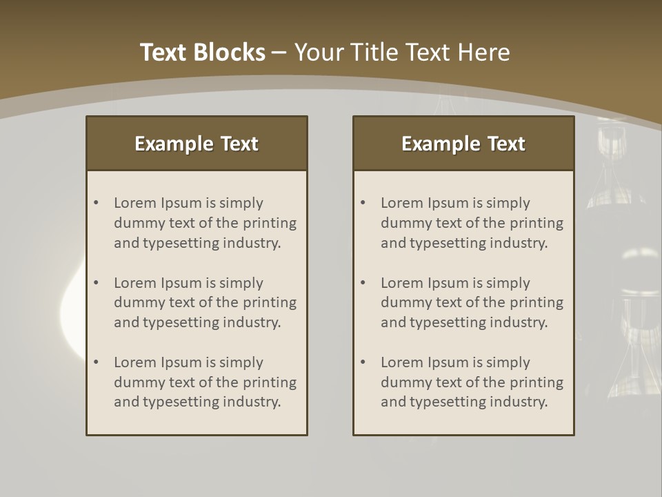 View Town Downtown PowerPoint Template