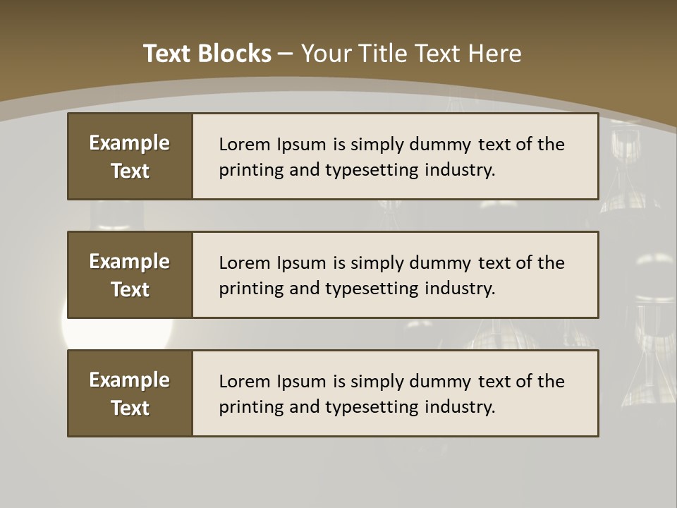 View Town Downtown PowerPoint Template