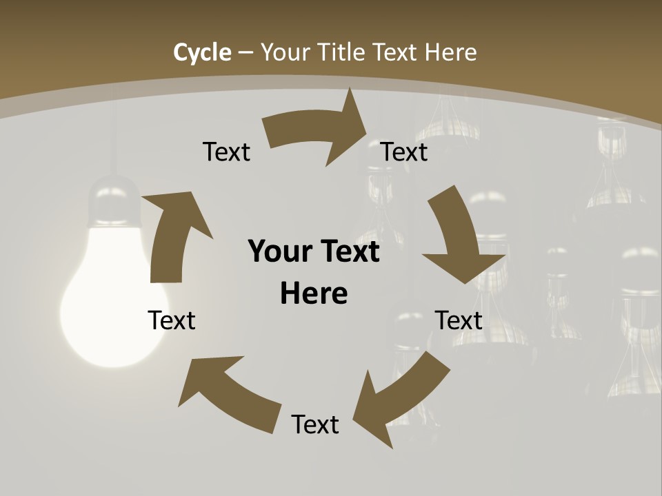 View Town Downtown PowerPoint Template