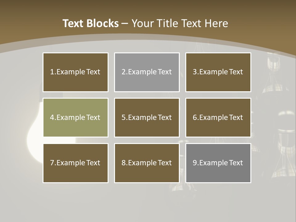 View Town Downtown PowerPoint Template