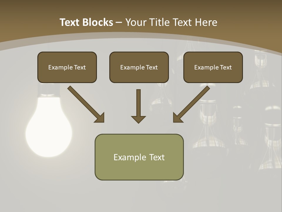 View Town Downtown PowerPoint Template