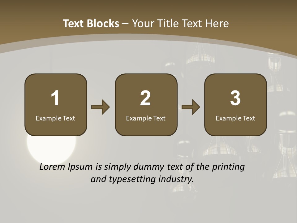 View Town Downtown PowerPoint Template