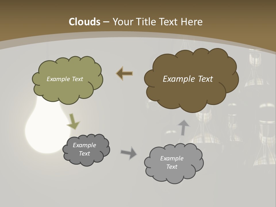 View Town Downtown PowerPoint Template