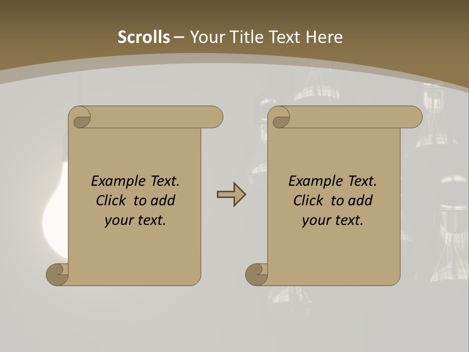 View Town Downtown PowerPoint Template
