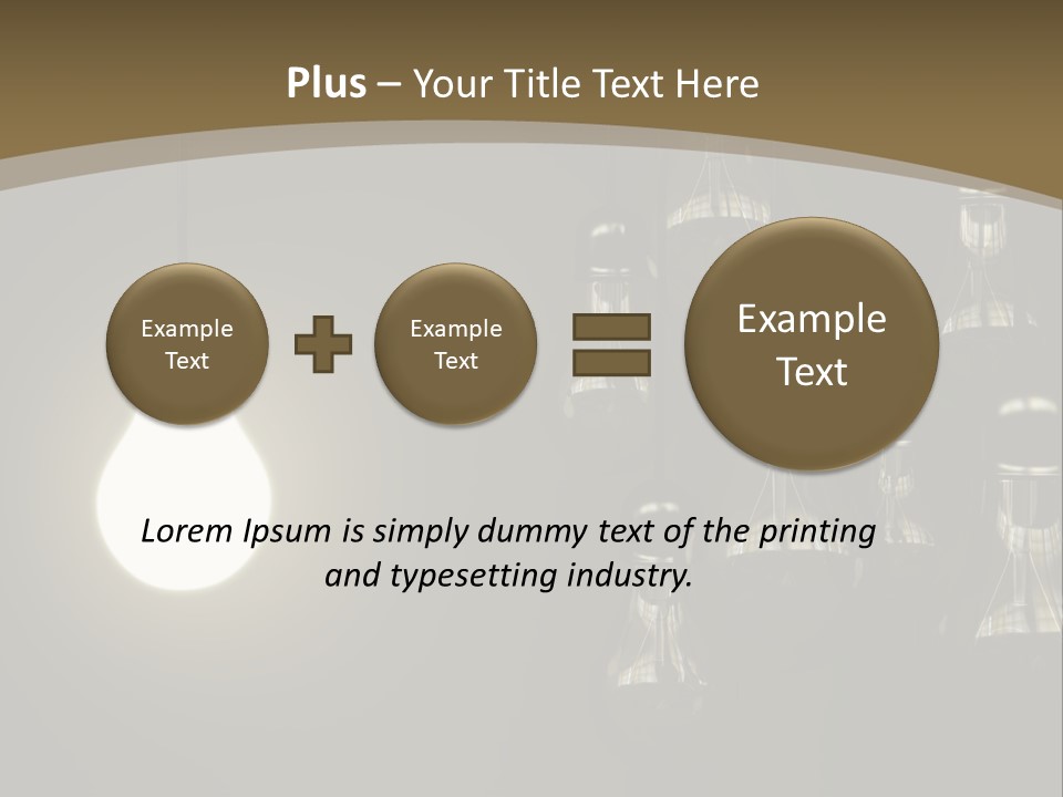 View Town Downtown PowerPoint Template