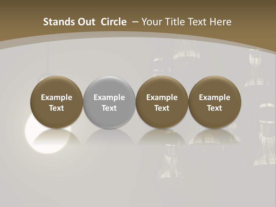 View Town Downtown PowerPoint Template