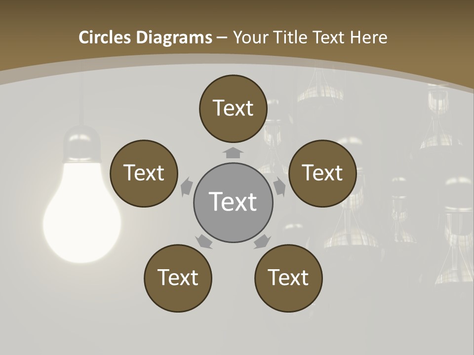 View Town Downtown PowerPoint Template