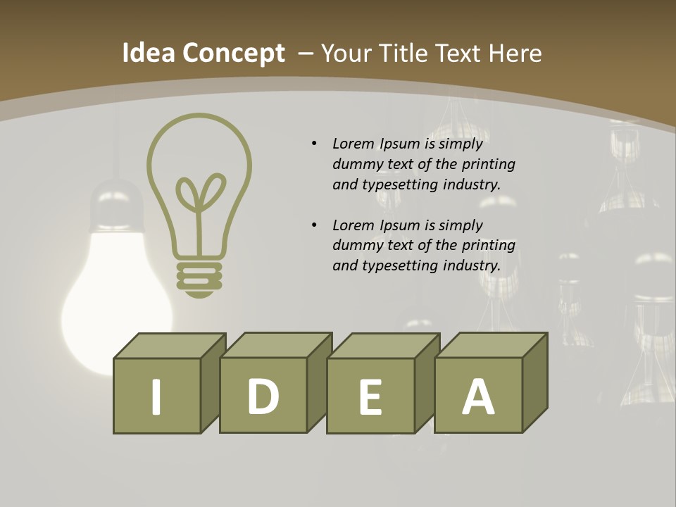 View Town Downtown PowerPoint Template