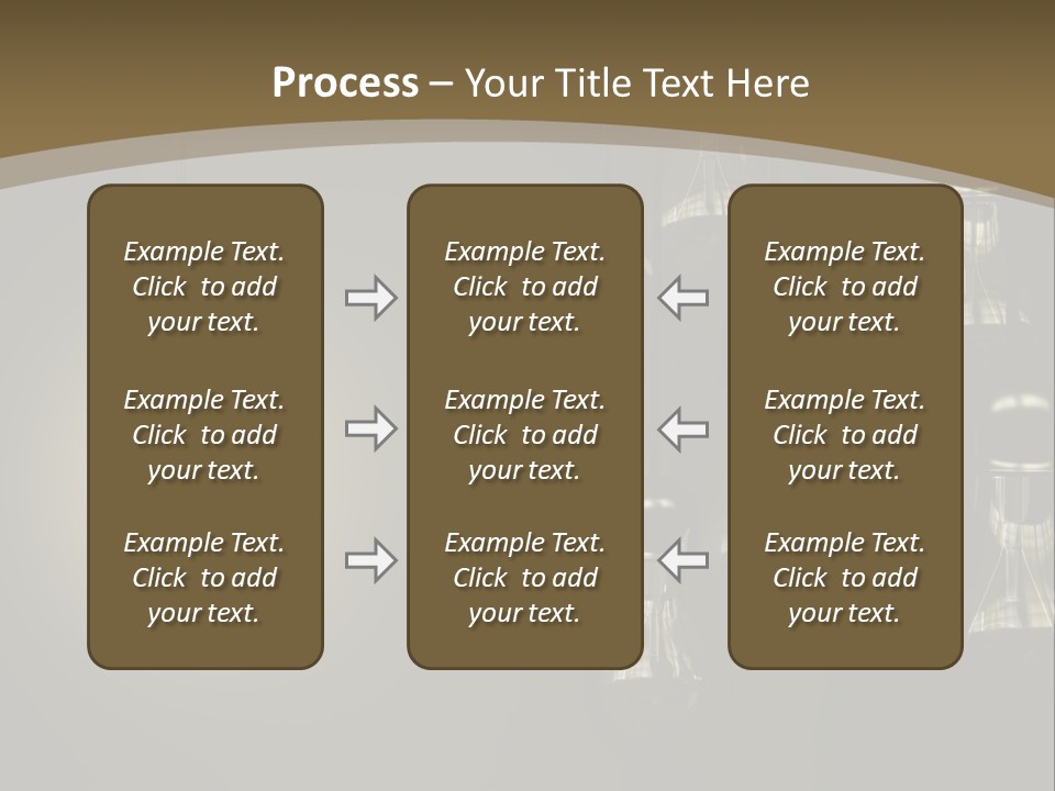 View Town Downtown PowerPoint Template