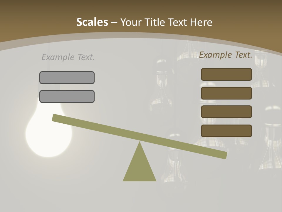 View Town Downtown PowerPoint Template