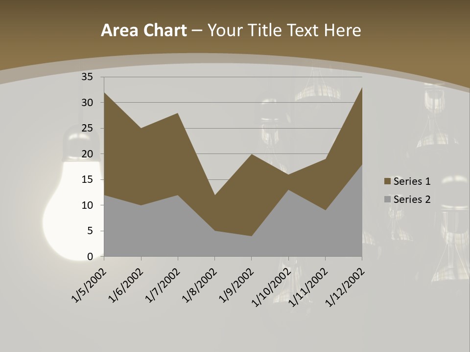 View Town Downtown PowerPoint Template