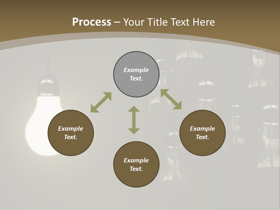 View Town Downtown PowerPoint Template