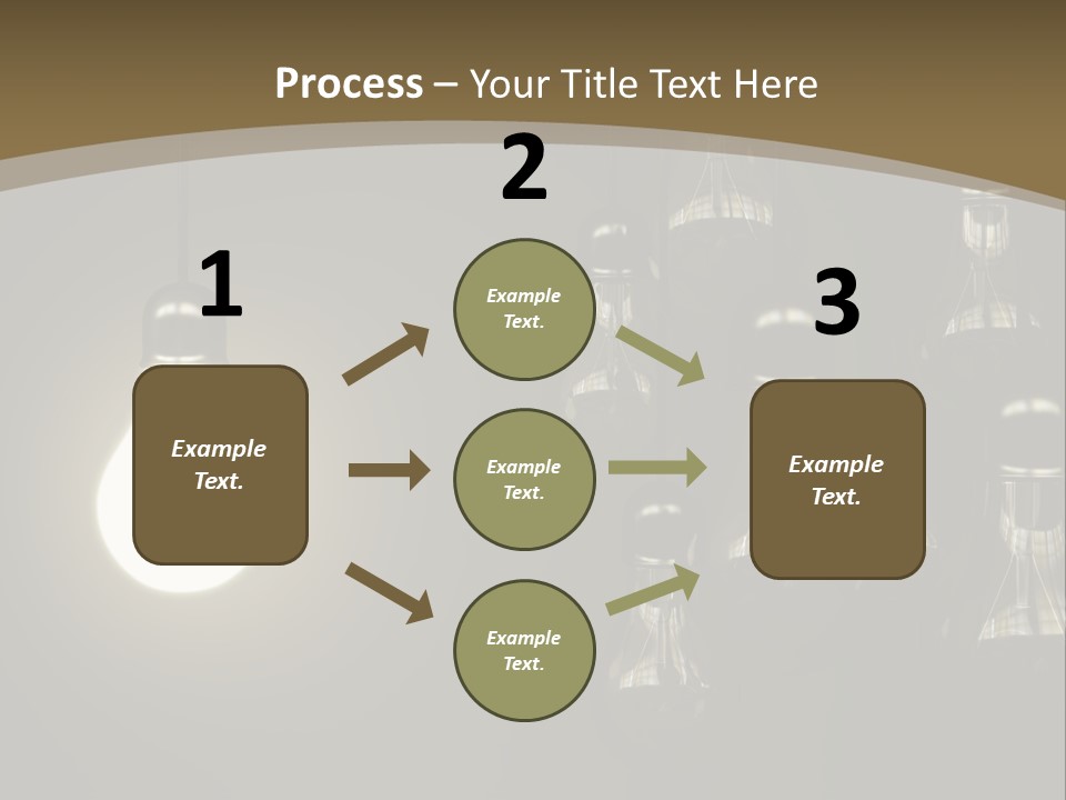 View Town Downtown PowerPoint Template