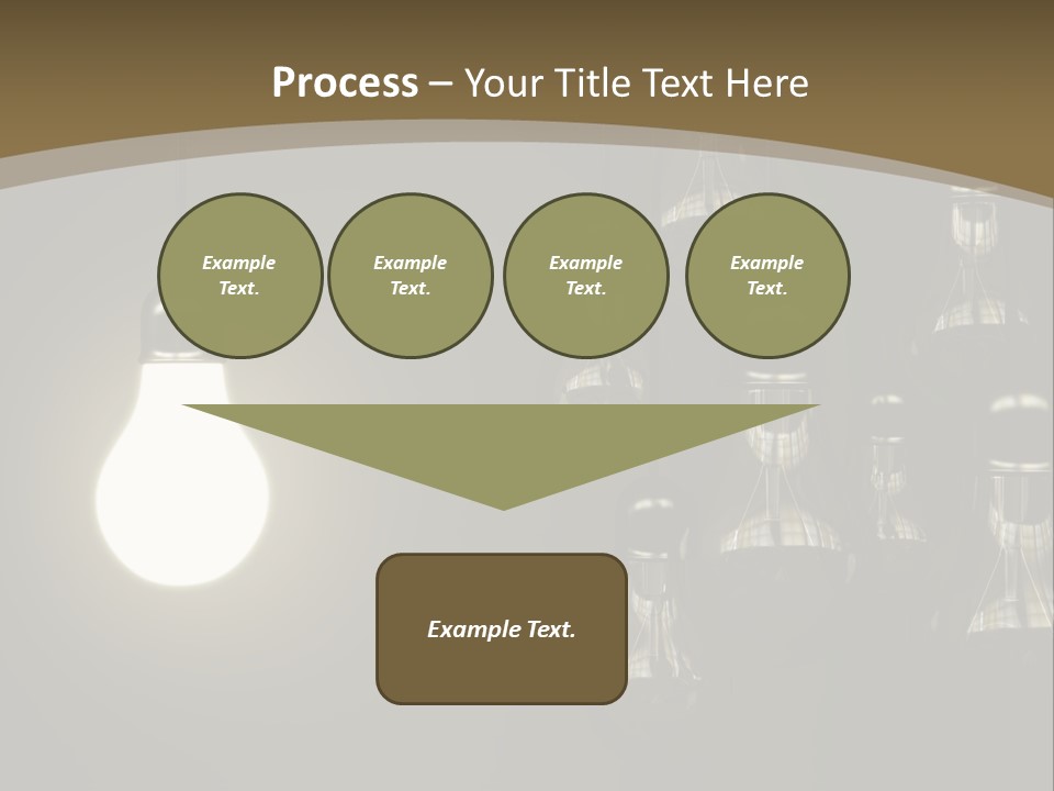 View Town Downtown PowerPoint Template