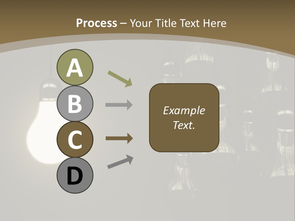 View Town Downtown PowerPoint Template