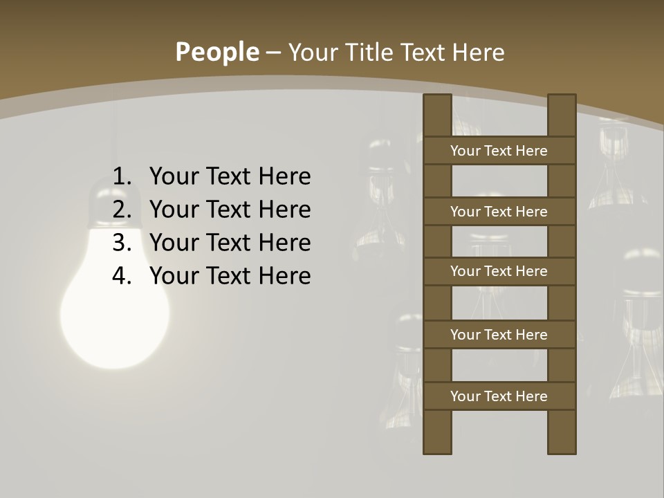 View Town Downtown PowerPoint Template