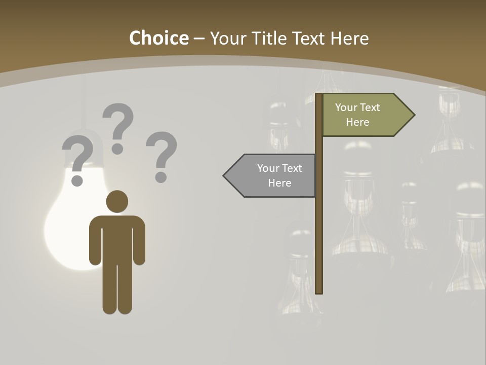 View Town Downtown PowerPoint Template