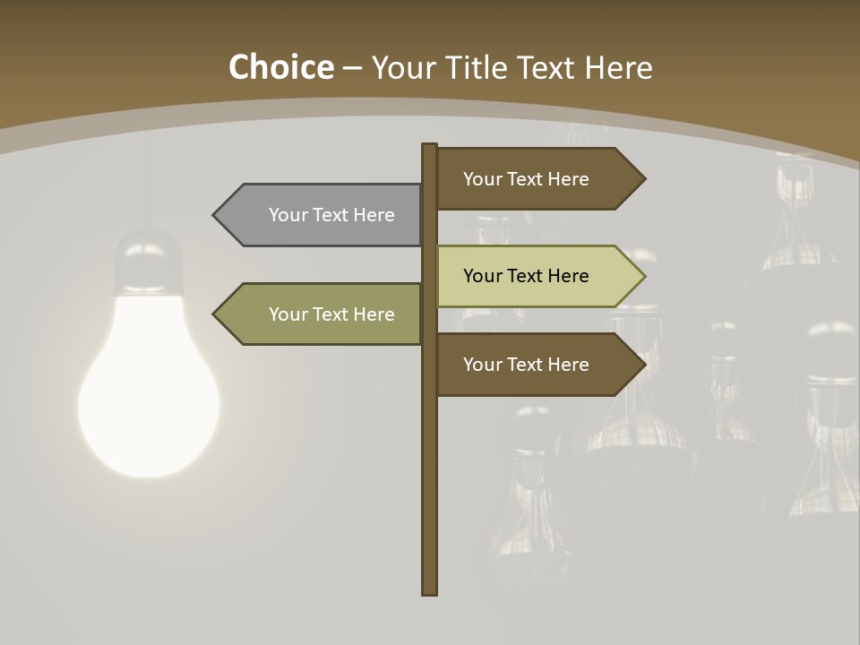 View Town Downtown PowerPoint Template