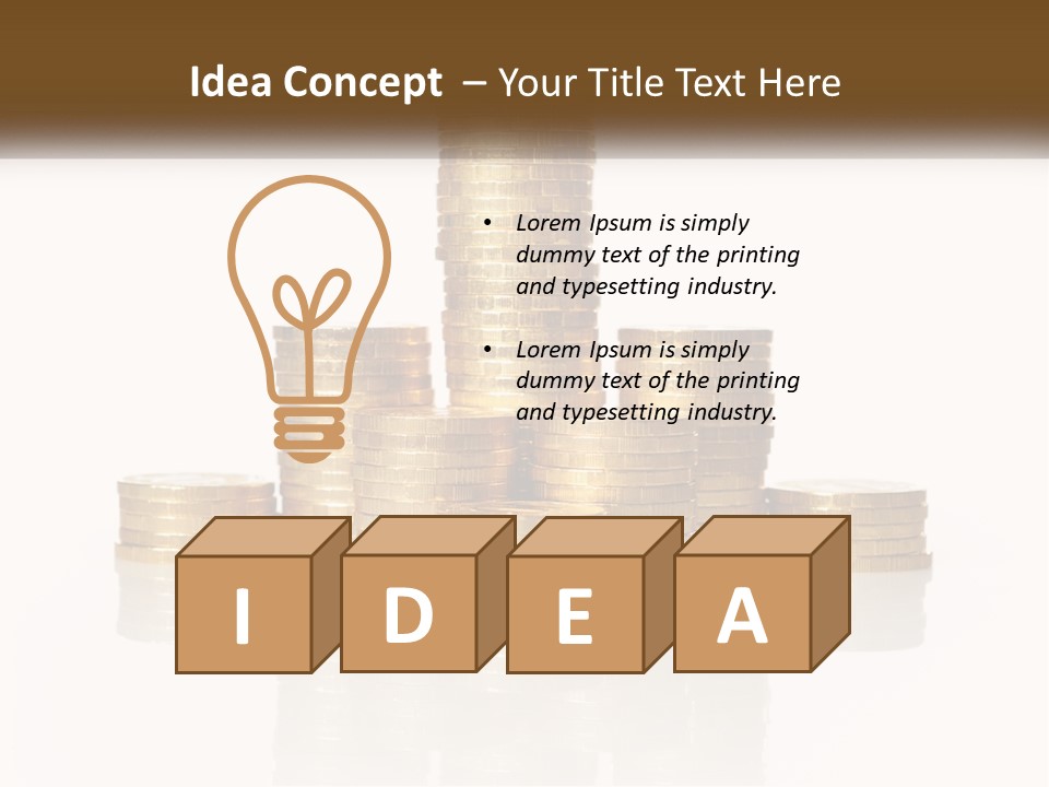 Downtown Graphic Cube PowerPoint Template