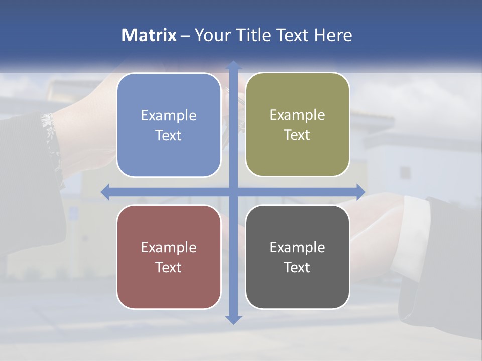 Design Downtown Skyscraper PowerPoint Template