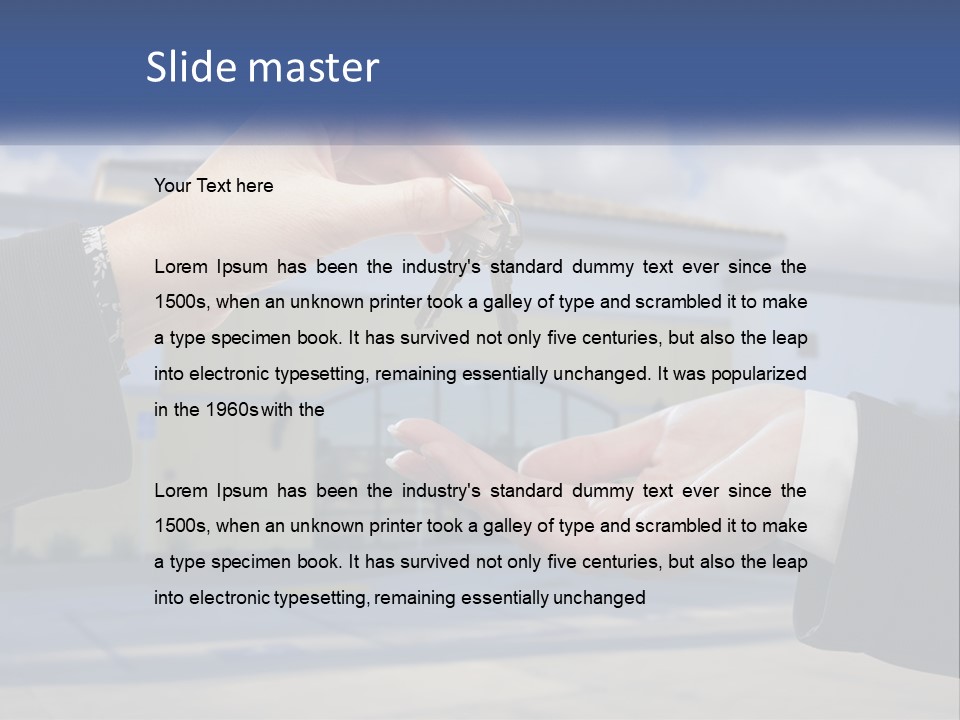 Design Downtown Skyscraper PowerPoint Template