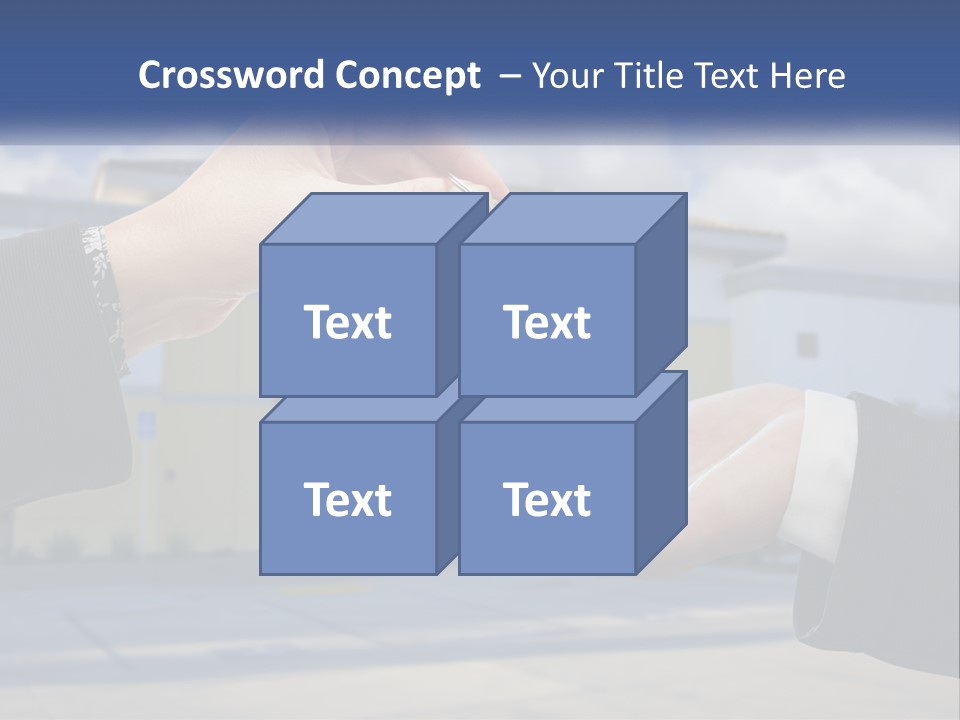 Design Downtown Skyscraper PowerPoint Template
