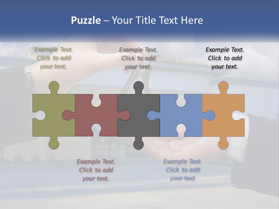 Design Downtown Skyscraper PowerPoint Template