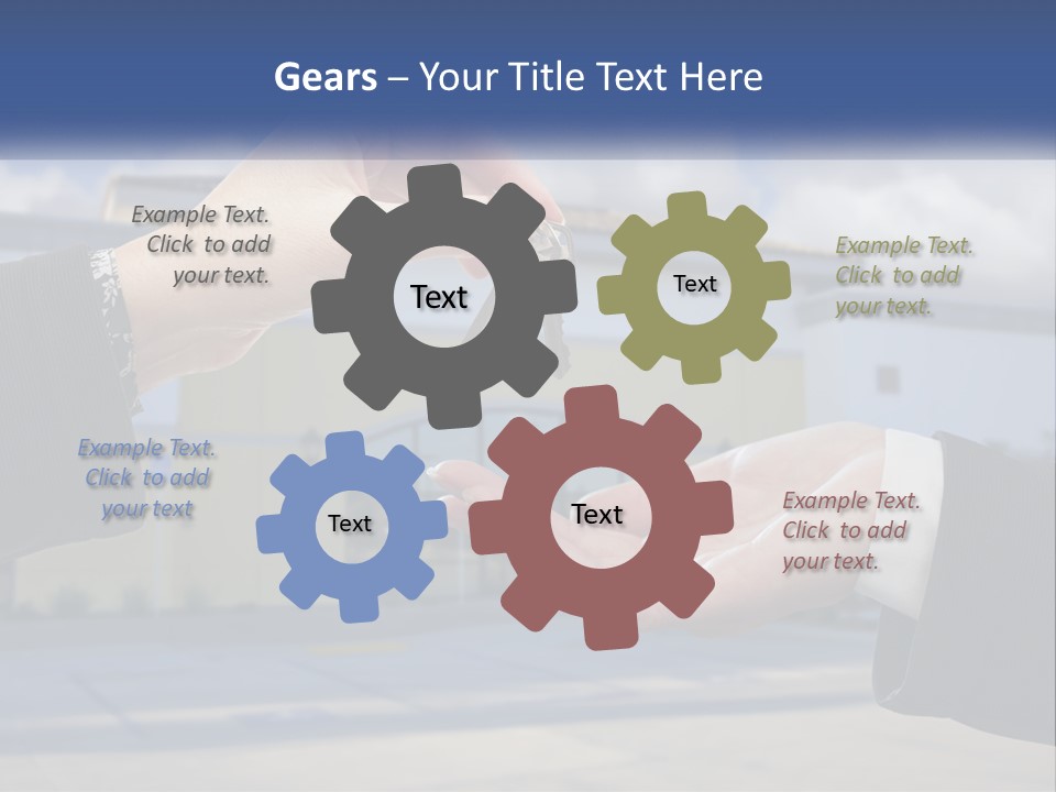 Design Downtown Skyscraper PowerPoint Template