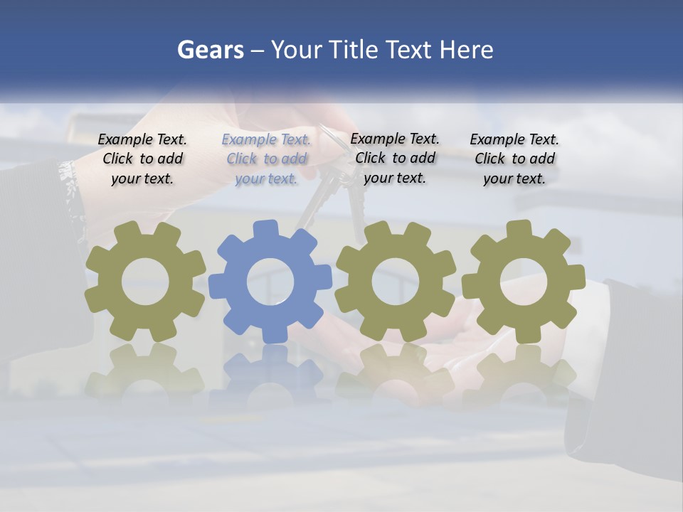 Design Downtown Skyscraper PowerPoint Template