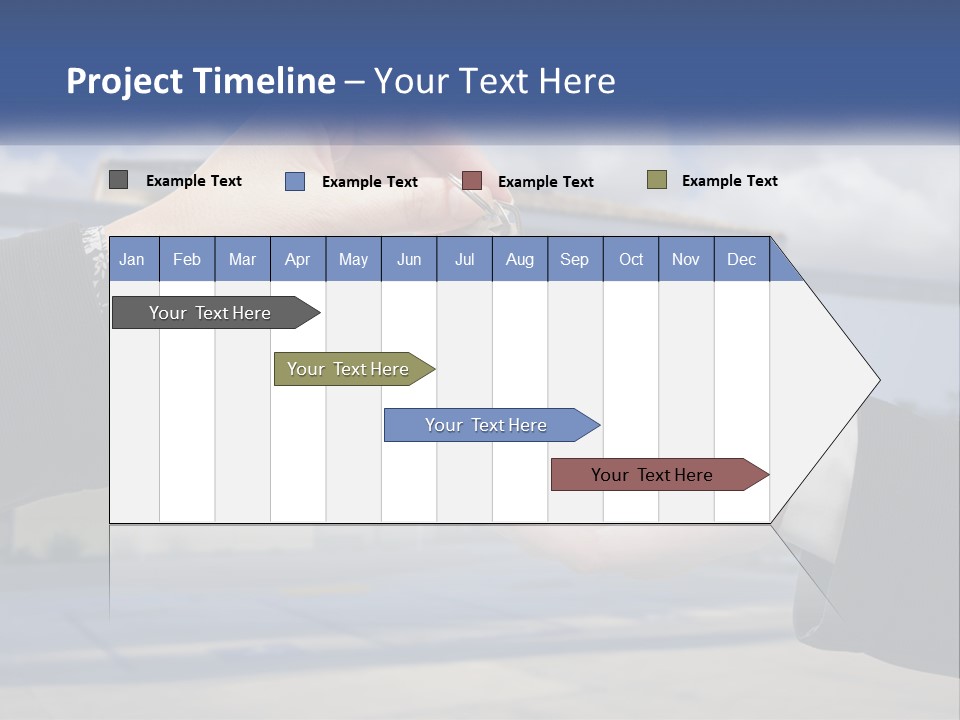 Design Downtown Skyscraper PowerPoint Template