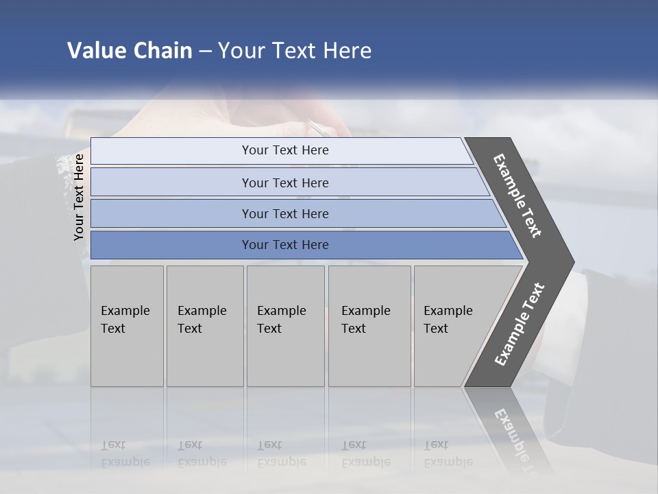 Design Downtown Skyscraper PowerPoint Template