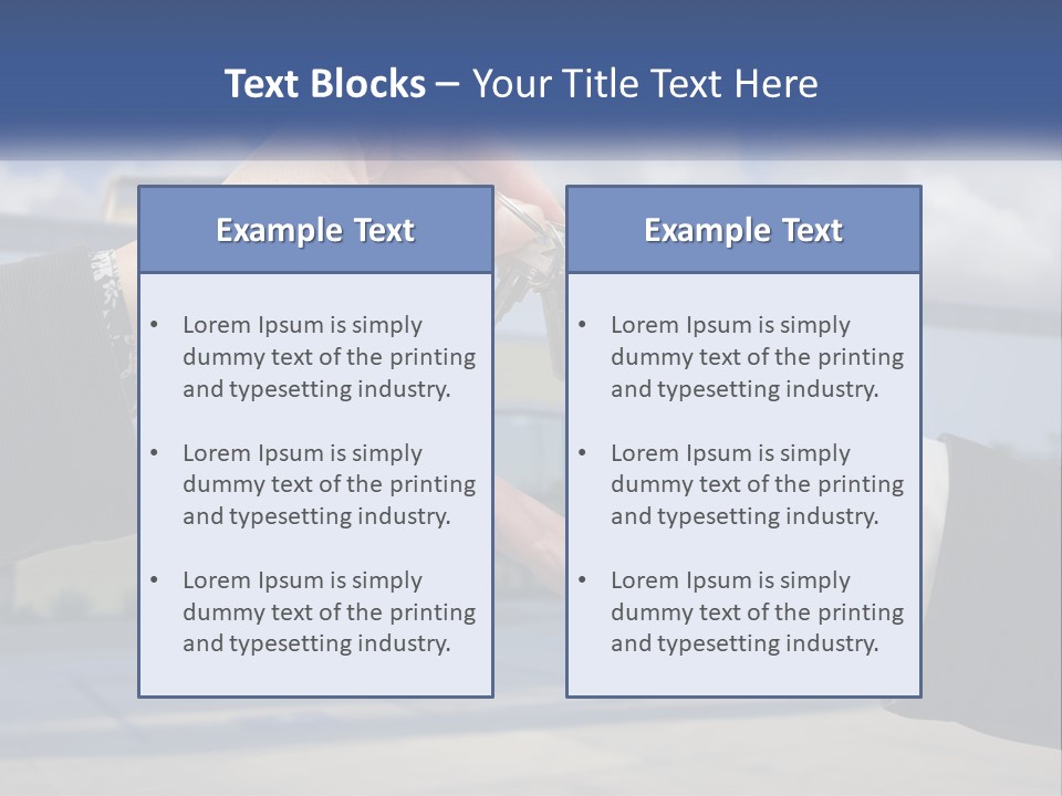 Design Downtown Skyscraper PowerPoint Template
