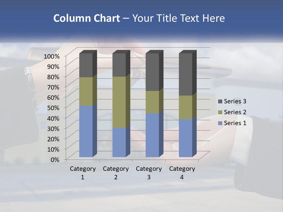 Design Downtown Skyscraper PowerPoint Template