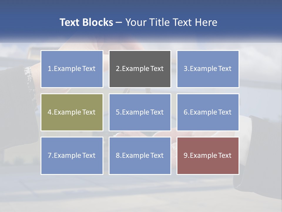 Design Downtown Skyscraper PowerPoint Template