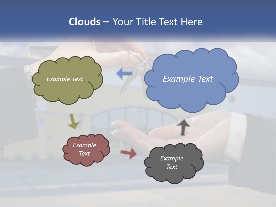 Design Downtown Skyscraper PowerPoint Template