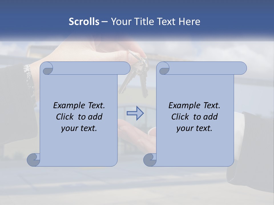 Design Downtown Skyscraper PowerPoint Template