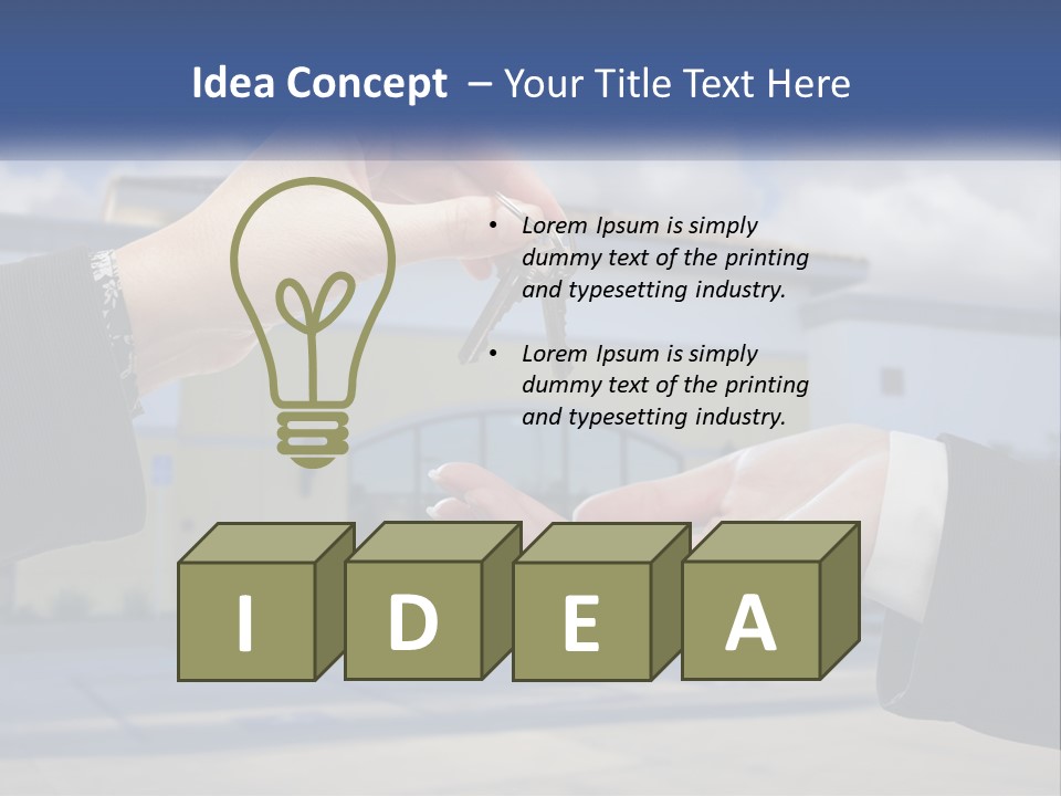 Design Downtown Skyscraper PowerPoint Template