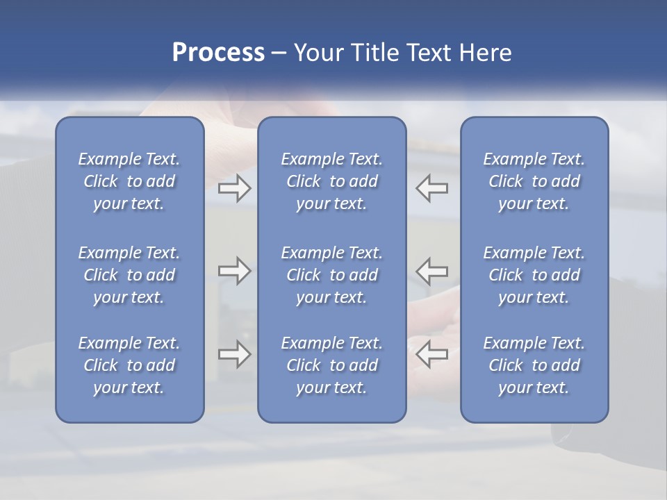 Design Downtown Skyscraper PowerPoint Template