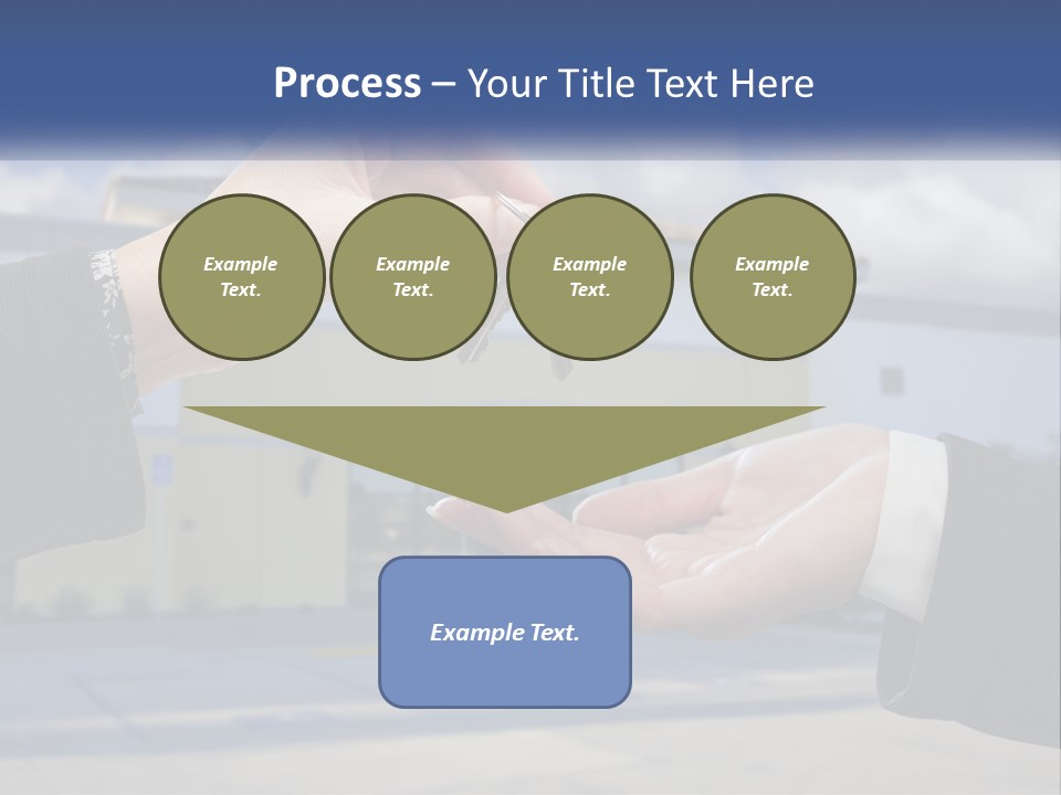 Design Downtown Skyscraper PowerPoint Template