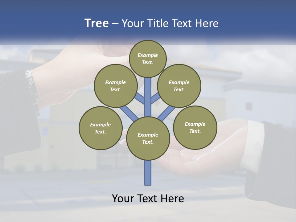 Design Downtown Skyscraper PowerPoint Template