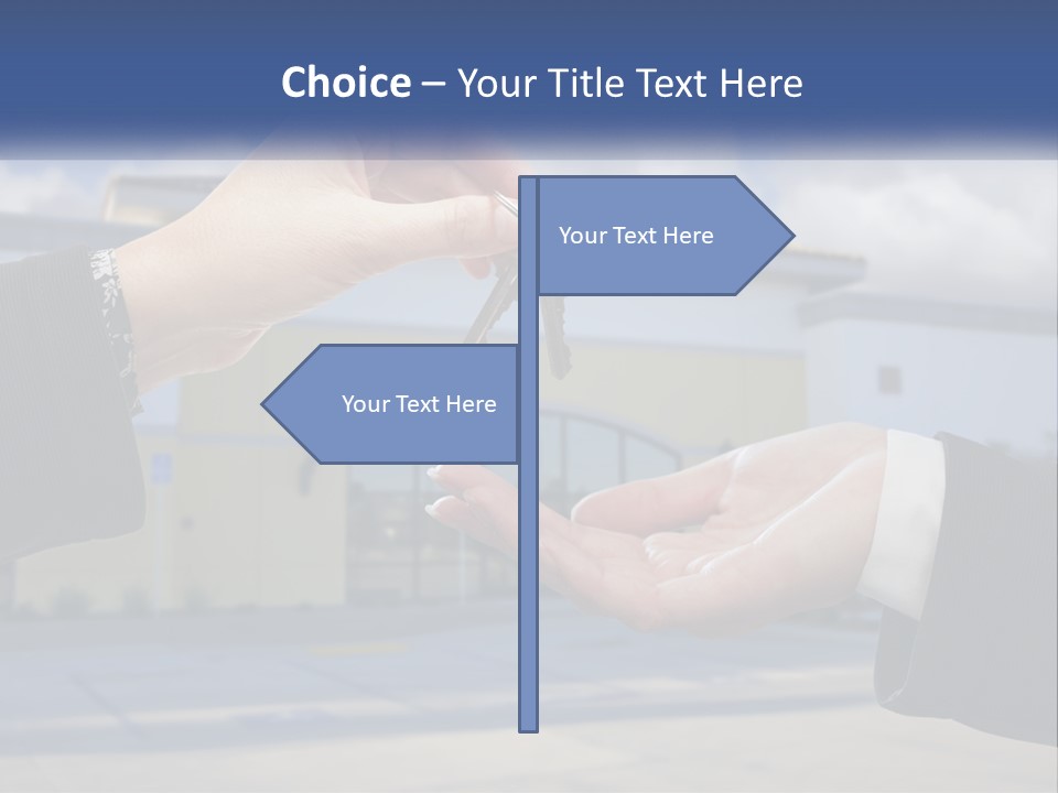 Design Downtown Skyscraper PowerPoint Template