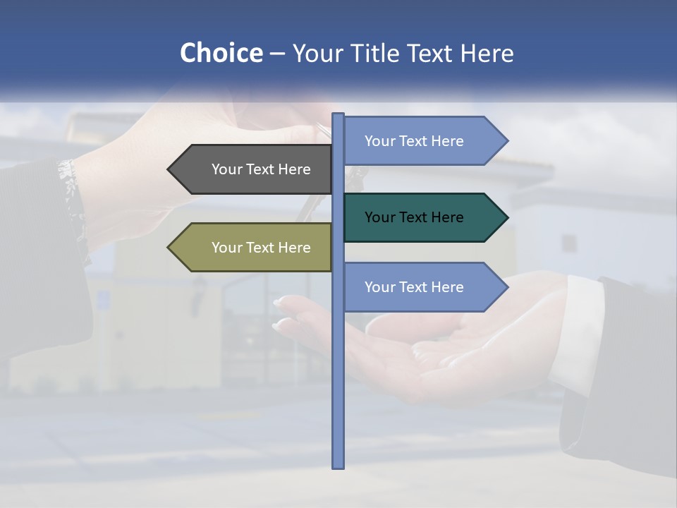 Design Downtown Skyscraper PowerPoint Template