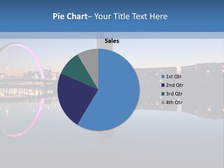 Square Illustration Downtown PowerPoint Template