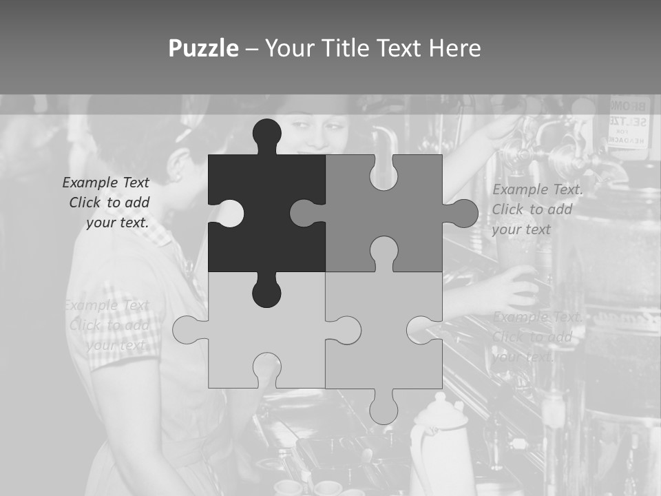 Globe Downtown Grey PowerPoint Template