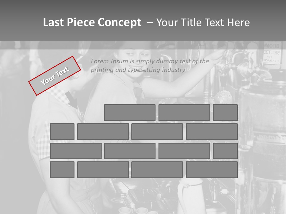Globe Downtown Grey PowerPoint Template