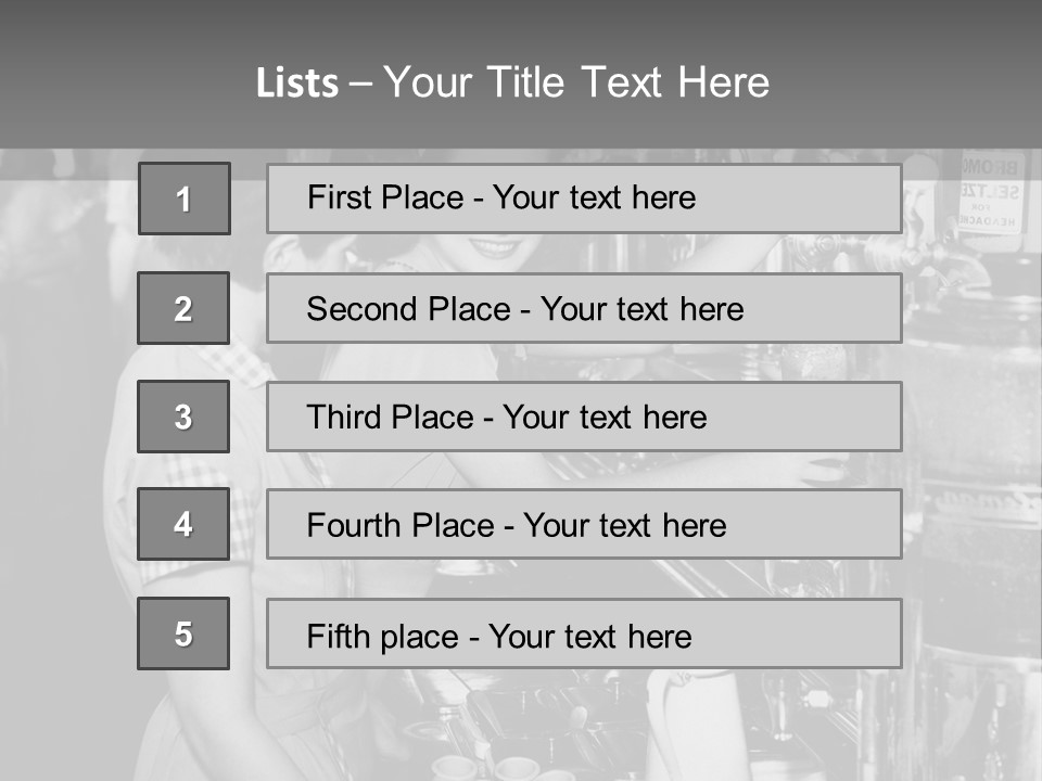 Globe Downtown Grey PowerPoint Template