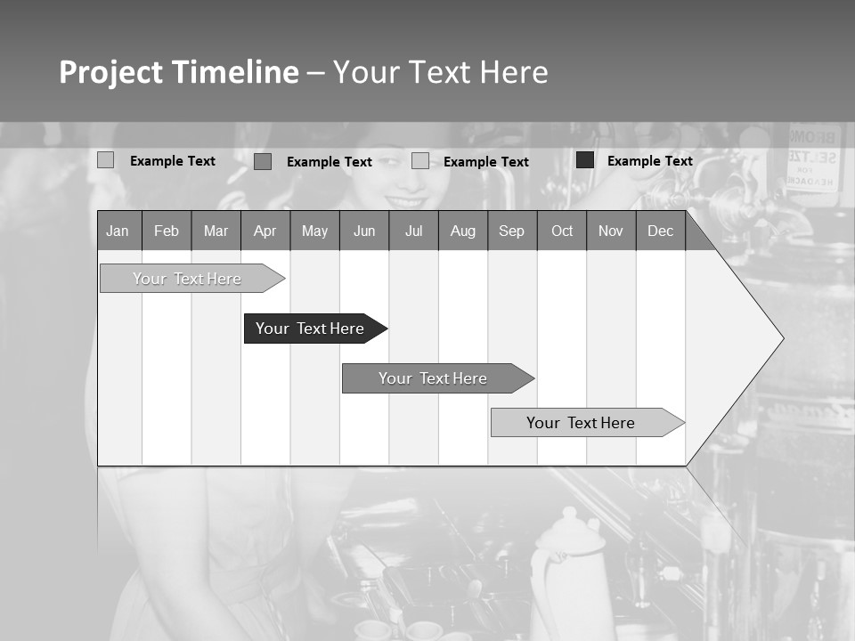 Globe Downtown Grey PowerPoint Template