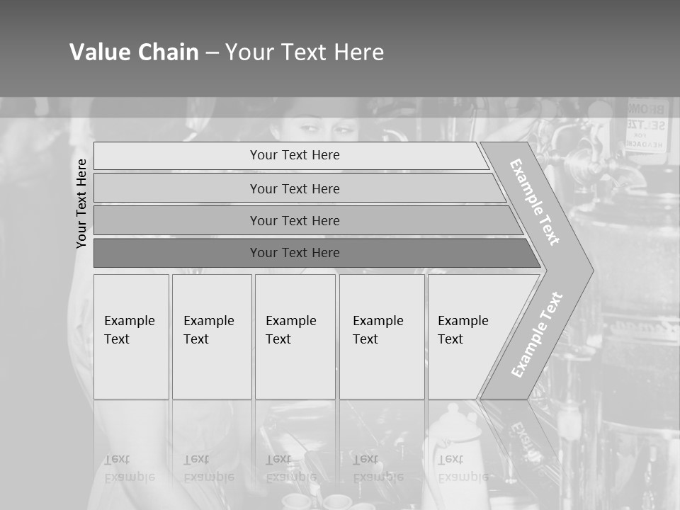 Globe Downtown Grey PowerPoint Template