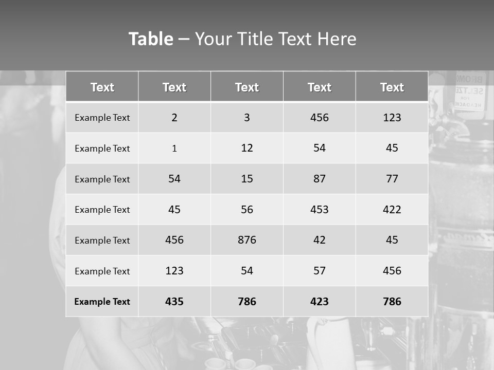 Globe Downtown Grey PowerPoint Template